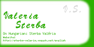 valeria sterba business card